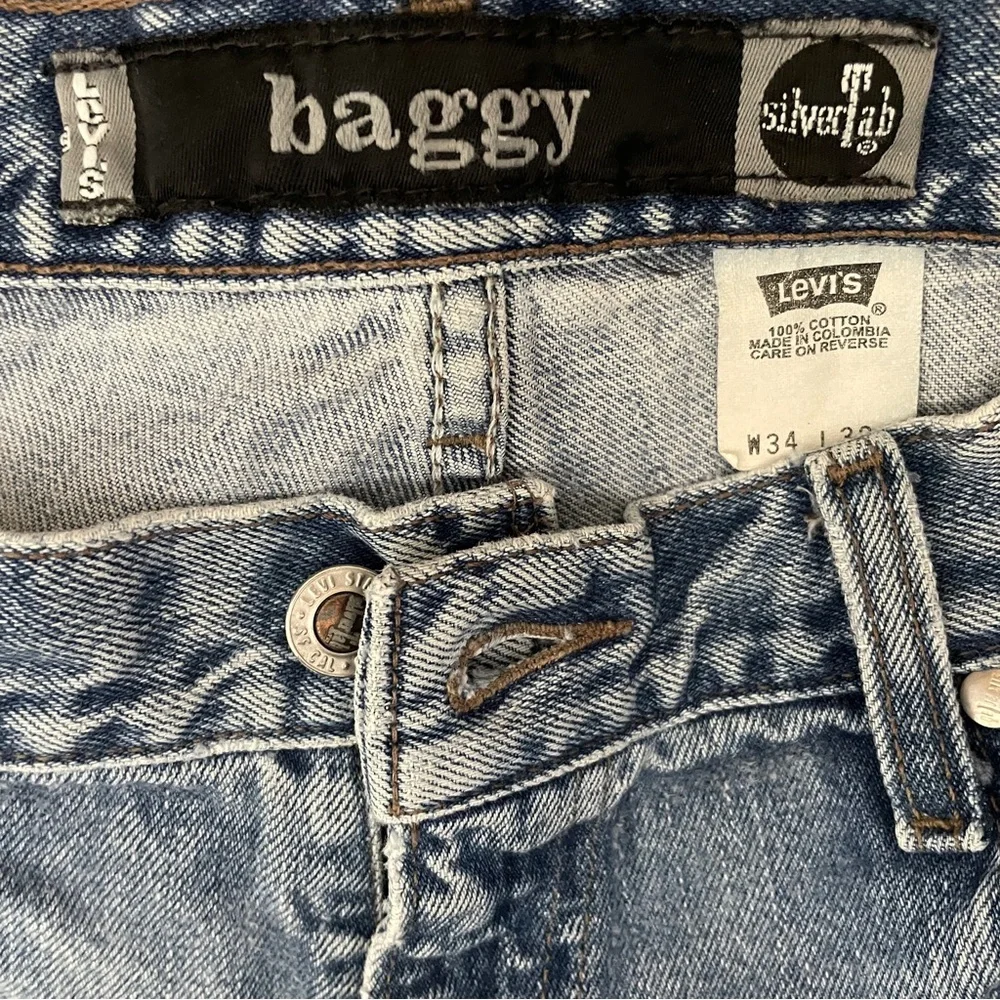 Levi's SilverTab Baggy Jeans Men's 34 x 32 (Actual 32x31) Y2K Vintage Skater